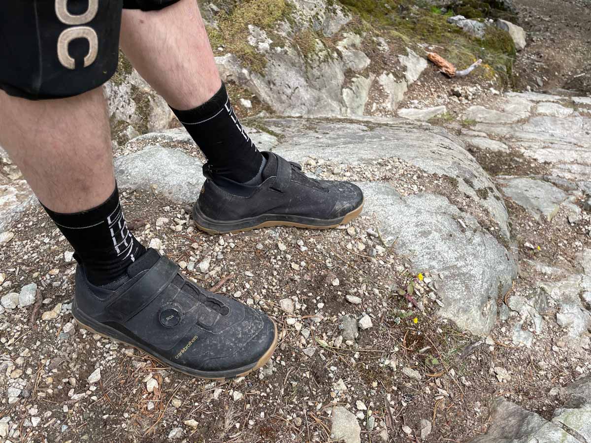 Crankbrothers Stamp Trail BOA shoes, trailside