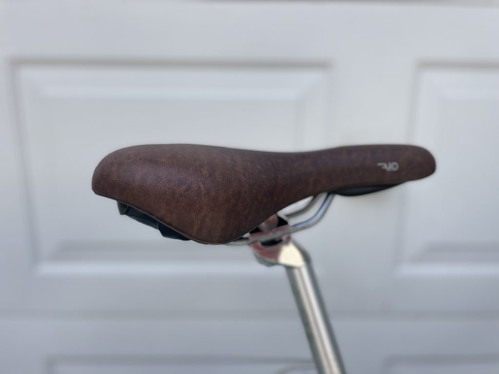 faux leather saddle